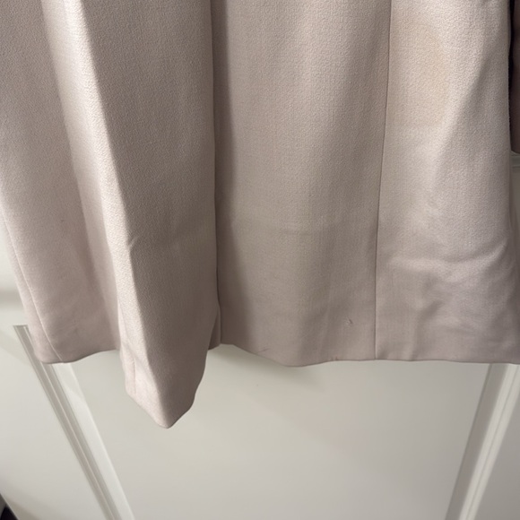 H&M Pea Coat Taupe Wool Ruffle - Picture 9 of 13